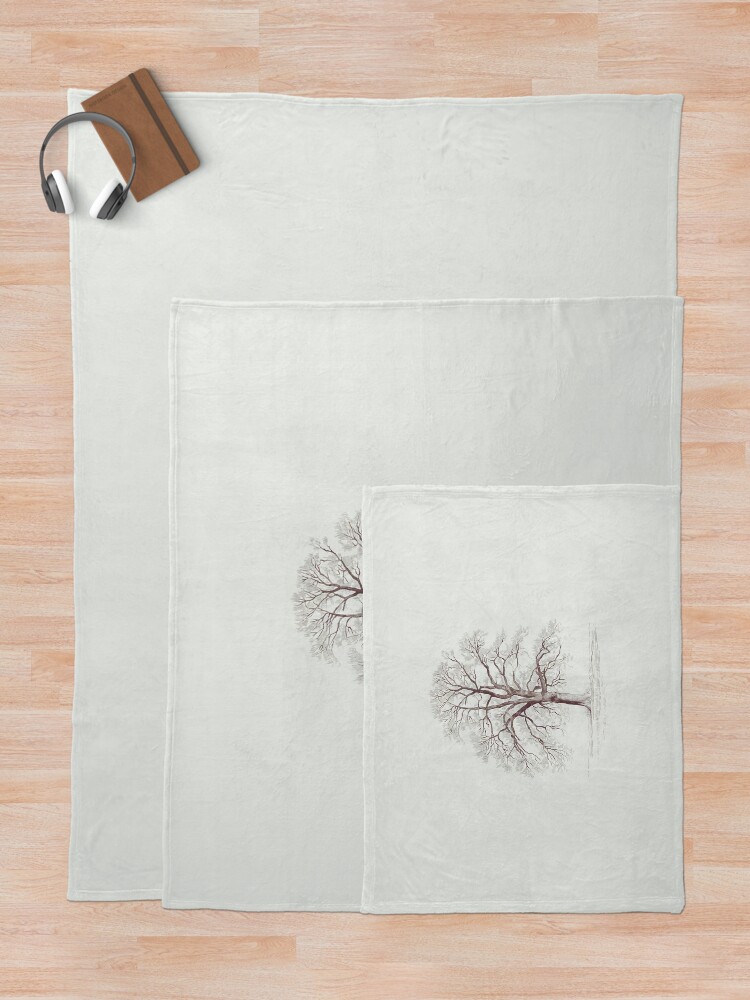 Thumbnail 5 of 6, Throw Blanket, Bare Tree designed and sold by Patricks-Art.