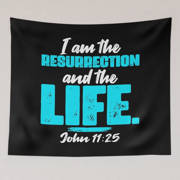 Item preview, John 11:25 I Am The Resurrection And The Life designed and sold by plushism.