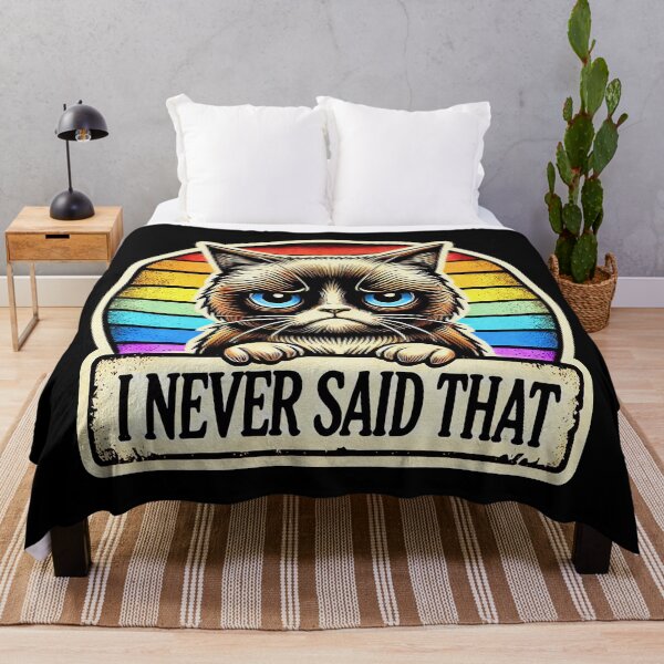 Item preview, I Never Said That Angry Cat designed and sold by plushism.