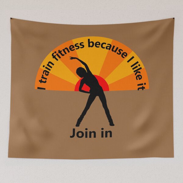 Item preview, Sport - I train fitness because I like it - join me designed and sold by mikistudio.