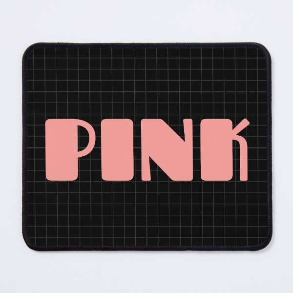 Item preview, Minimalist 'Pink' Sticker | Black Grid Background designed and sold by Mystify-.