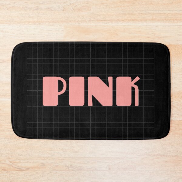 Item preview, Minimalist 'Pink' Sticker | Black Grid Background designed and sold by Mystify-.