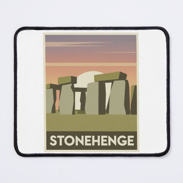 Item preview, Retro Minimalist Stonehenge England Travel Poster – Vintage Style with Sunset designed and sold by pod24.