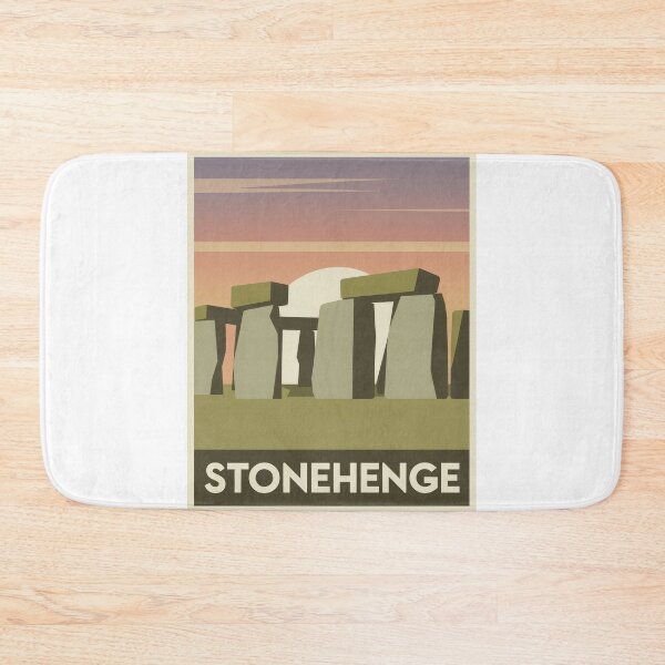 Item preview, Retro Minimalist Stonehenge England Travel Poster – Vintage Style with Sunset designed and sold by pod24.