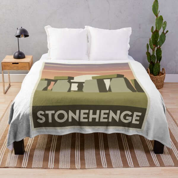 Item preview, Retro Minimalist Stonehenge England Travel Poster – Vintage Style with Sunset designed and sold by pod24.