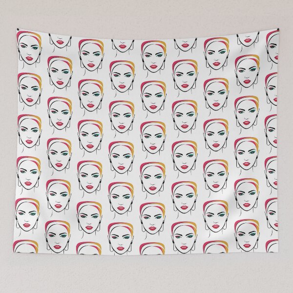 Item preview, 1980's  retro portrait. "Vintage Lady no 7" designed and sold by Shoot-The-Moon.