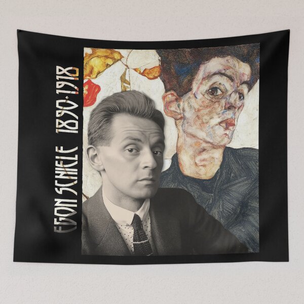 Item preview, Egon Schiele "Selbstbildnis mit Lampionfrüchten" | Wiener Überraschung designed and sold by wnrbrrschng.