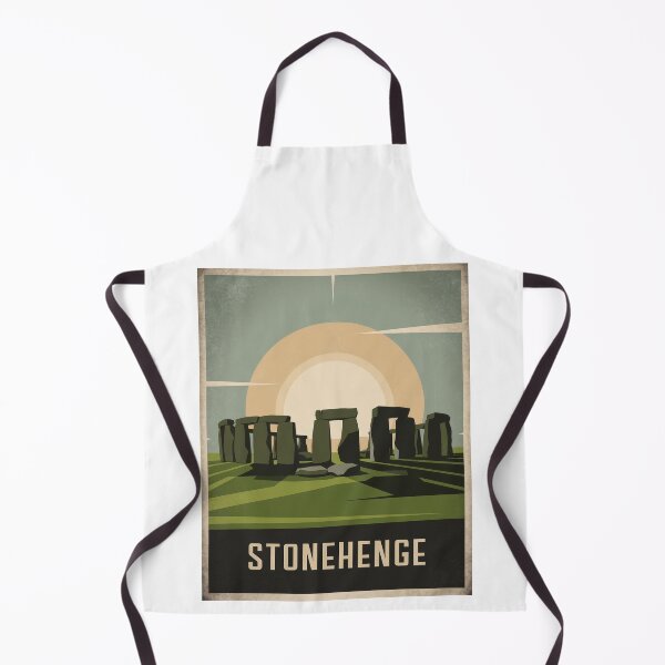 Item preview, Vintage Stonehenge England travel poster – retro design with sunrise designed and sold by pod24.