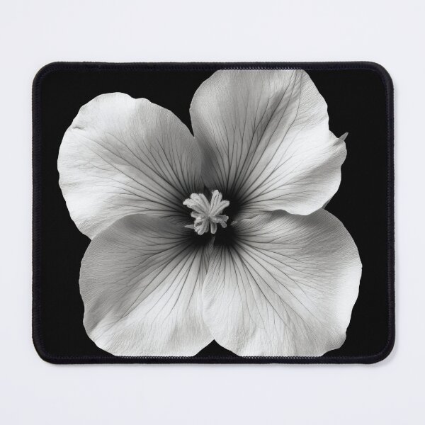 Item preview, Black and White Bladder Ketmia Flower v4 designed and sold by PiranhaEatFashion.