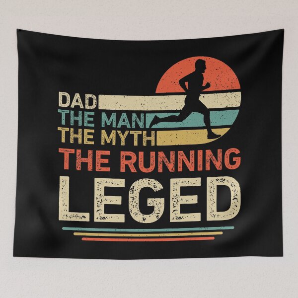 Item preview, Running Dad The Man The Myth The Legend Retro designed and sold by RareBunny.