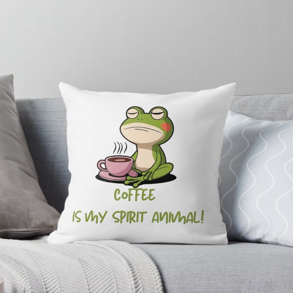 Item preview,  Coffee my spirit animal, Coffe Lover, Frog and Coffee, Frog likes coffee, Frog drinks coffee. Coffee Lover, gift for coffee lovers designed and sold by KolorellaS.