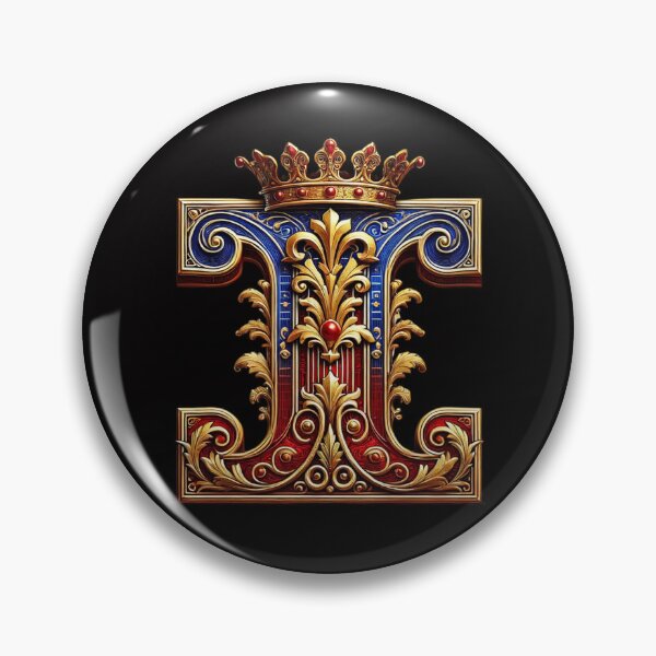 Item preview, Majestic Letter I with Royal Crown designed and sold by EpicBuy.