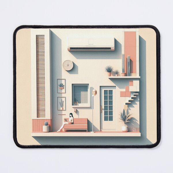 Item preview, Air Conditioner Minimalism Art Style designed and sold by artofuniverse.