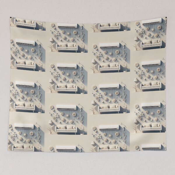 Item preview, Air Conditioner Minimalism Art Style designed and sold by artofuniverse.