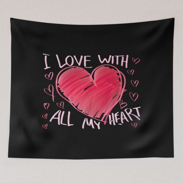 Item preview, I Love With All My Heart designed and sold by mirciashop.