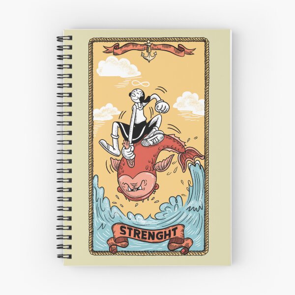 Item preview, Strength Tarot | Popeye & Olive Oyl designed and sold by Olenaus.