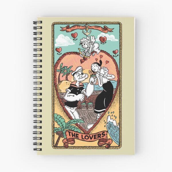 Item preview, The Lovers Tarot | Popeye & Olive Oyl designed and sold by Olenaus.