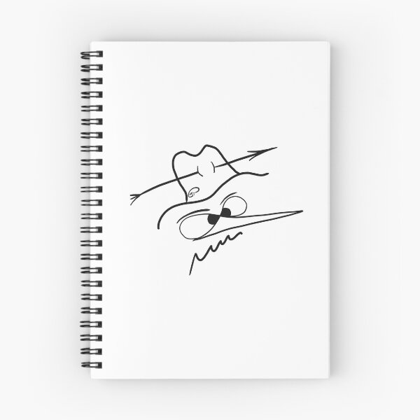 Item preview, Line art funny spy man cartoon drawing designed and sold by A Sweet  Fragrance Art.