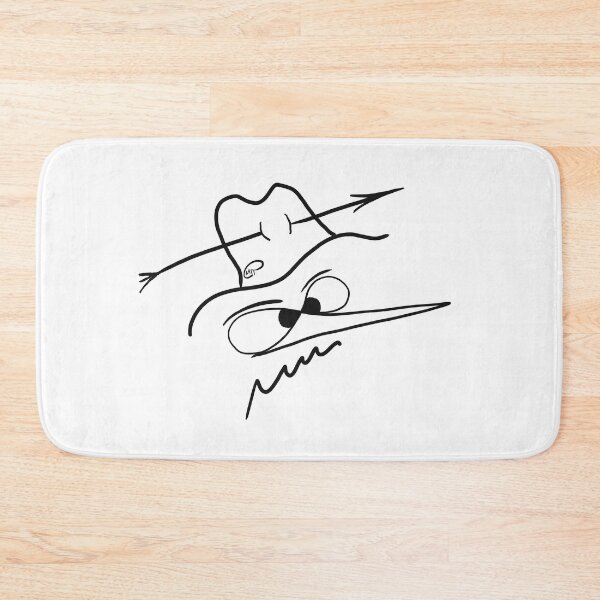 Item preview, Line art funny spy man cartoon drawing designed and sold by A Sweet  Fragrance Art.