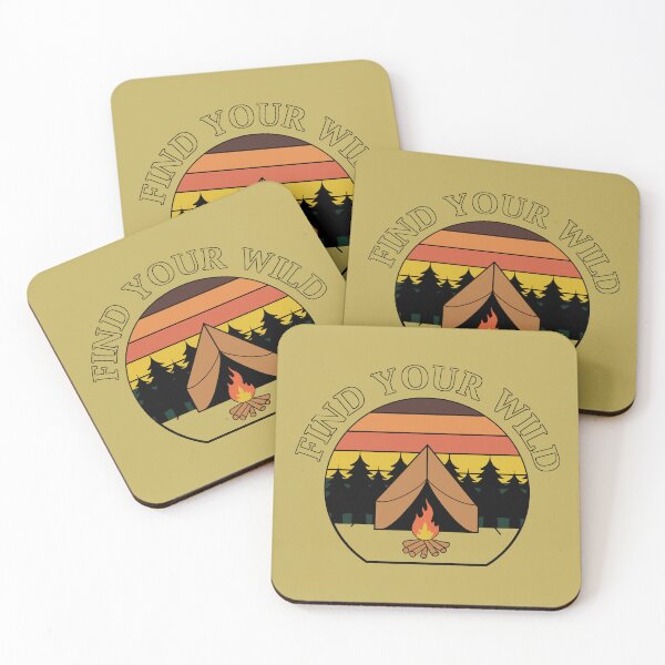 Item preview, Find Your Wild - Retro Camping designed and sold by FlashCraft Design.