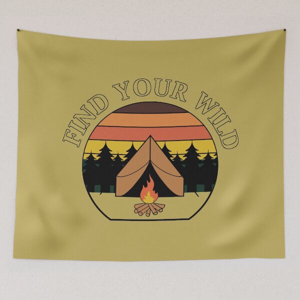 Item preview, Find Your Wild - Retro Camping designed and sold by FlashCraft Design.