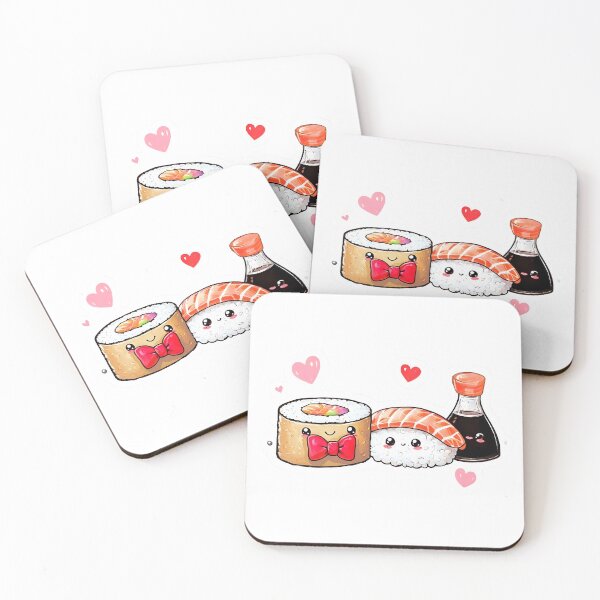 Item preview, Cute Kawaii Sushi Characters - Perfect for Food Lovers designed and sold by Monascreativeempire.