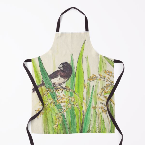 Item preview, White rumped Munia  designed and sold by BirdsAndBrush.