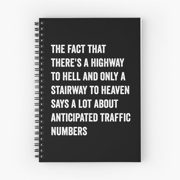 Item preview, There's Highway To Hell And Stairway To Heaven Funny Sarcastic designed and sold by WhistleCloset.