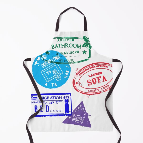 Item preview, Series Of Home Travel Passport Stamps - Staying Home designed and sold by AwesomeDistrict.