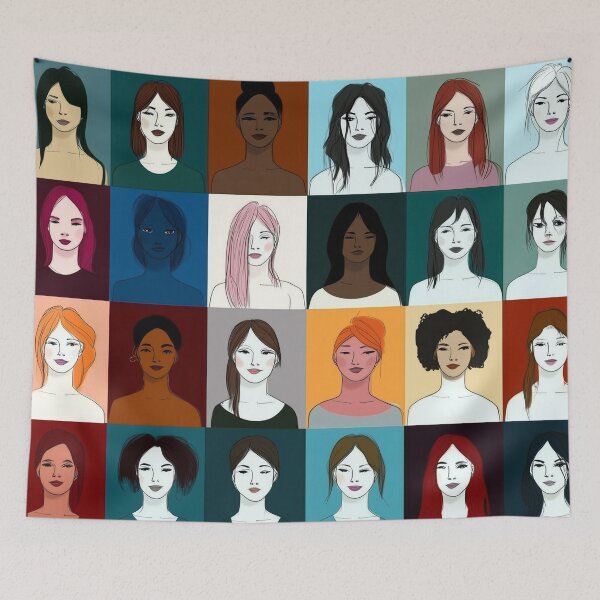 Item preview, Sisterhood No 2. Portraits of women. designed and sold by Shoot-The-Moon.