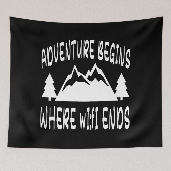 Item preview, Adventure Begins Where The WLAN Ends designed and sold by Svenniibee.