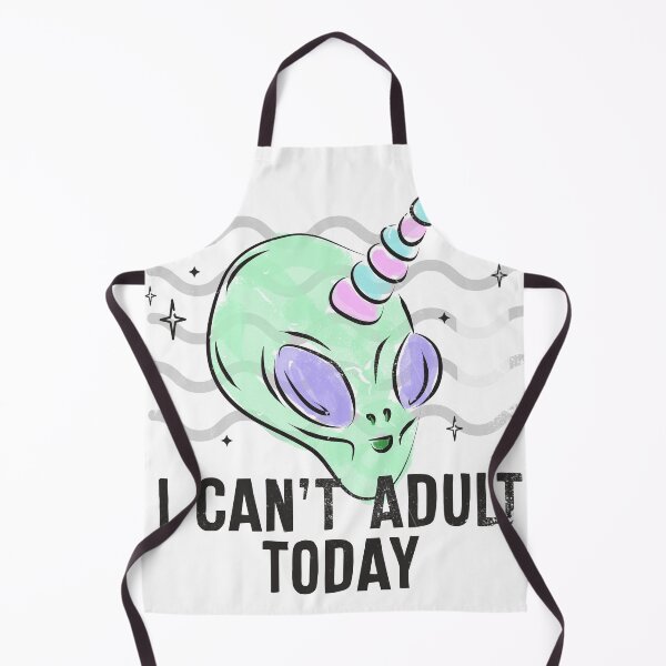 Item preview, I Can't Adult Today' Alien Unicorn Funny Quote designed and sold by AwesomeDistrict.
