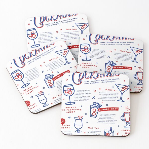 Item preview, Know Your Cocktails designed and sold by AwesomeDistrict.