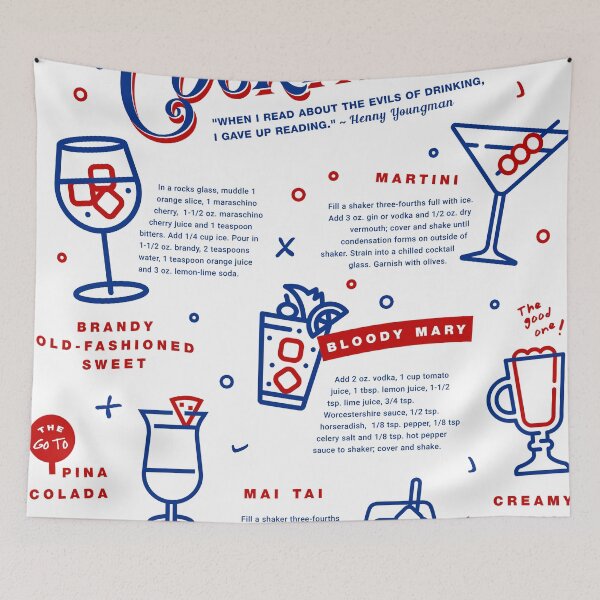 Item preview, Know Your Cocktails designed and sold by AwesomeDistrict.