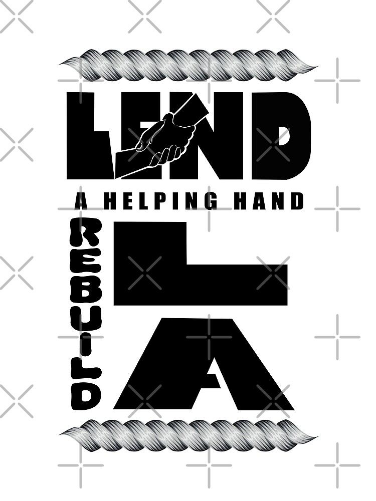 Thumbnail 3 of 3, Scarf, "Together for LA’s Recovery" designed and sold by RhonDesign.