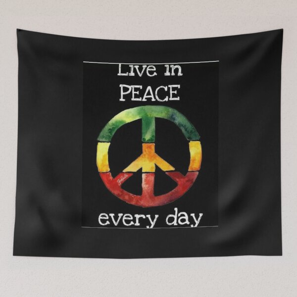 Item preview, Great Aesthetic colored Peace symbol, retro color peace sign, psychedelic designed and sold by Afrocarribe.