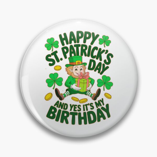 Item preview,  Happy St. Patrick's Day  And Yes It's My Birthday: A Festive Leprechaun      designed and sold by elynne9.