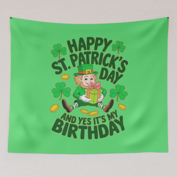 Item preview,  Happy St. Patrick's Day  And Yes It's My Birthday: A Festive Leprechaun      designed and sold by elynne9.