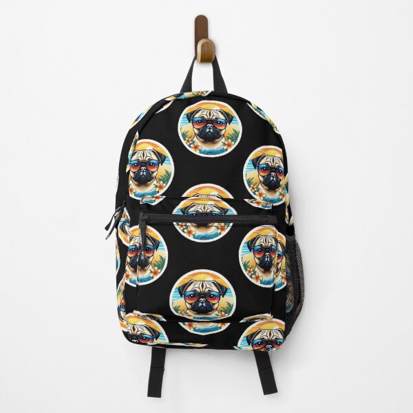 Item preview, Beach Bum Pug with Sunglasses by The Ocean in Hawaii designed and sold by NautiChic.