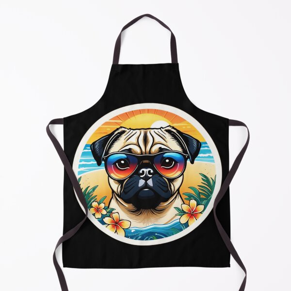 Item preview, Beach Bum Pug with Sunglasses by The Ocean in Hawaii designed and sold by NautiChic.