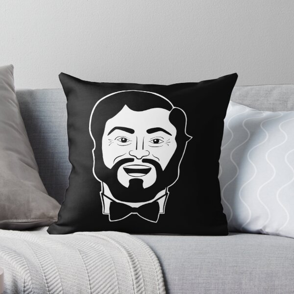 Luciano Pavarotti Tenor Opera Singer (B) Throw Pillow