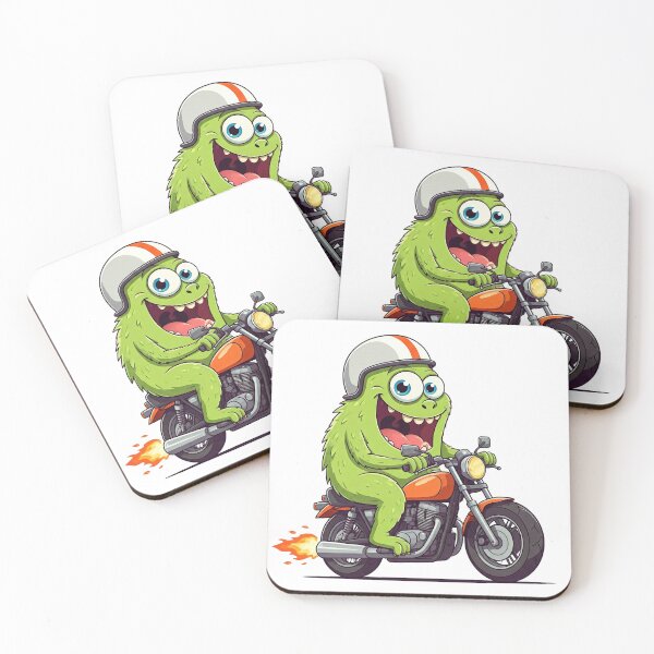 Item preview, Biker monster On His classic Motorcycle designed and sold by 1081900shop.