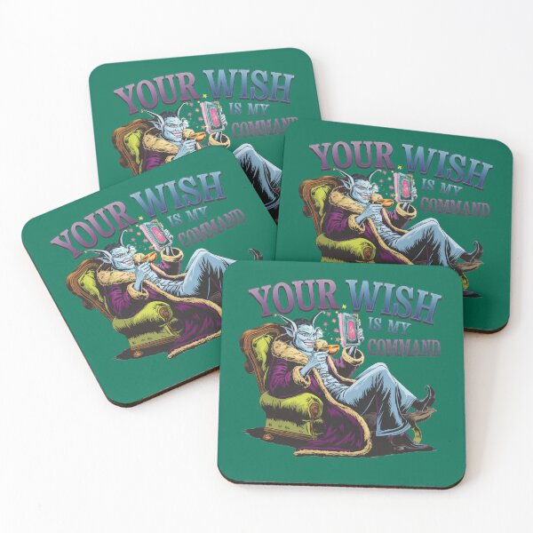 Item preview, YOUR WISH IS MY COMMAND designed and sold by MYTHIC PEEL STICKERS.