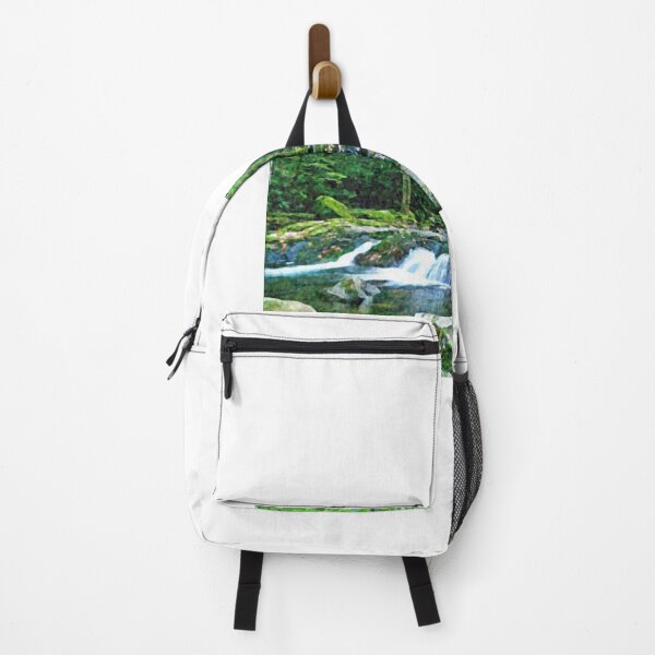 Item preview, Small natural waterfall in a forest designed and sold by Warletz.