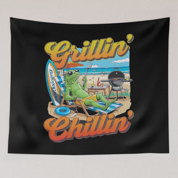 Item preview, Grillin chillin - Serial griller - BBQ party - Smokin'good times - Fire up - The grillmaster - Grill and chill - Time to grill designed and sold by JansenGS.