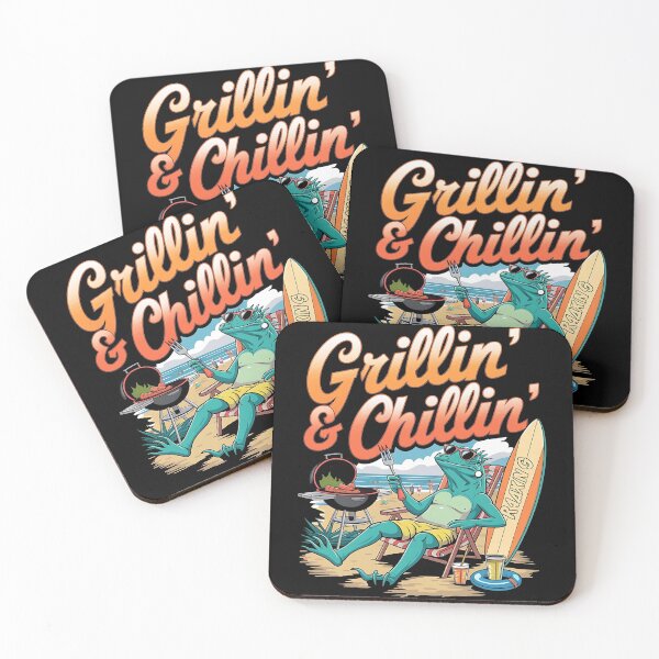 Item preview, Grillin chillin - Serial griller - BBQ party - Smokin'good times - Fire up - The grillmaster - Grill and chill - Time to grill designed and sold by JansenGS.
