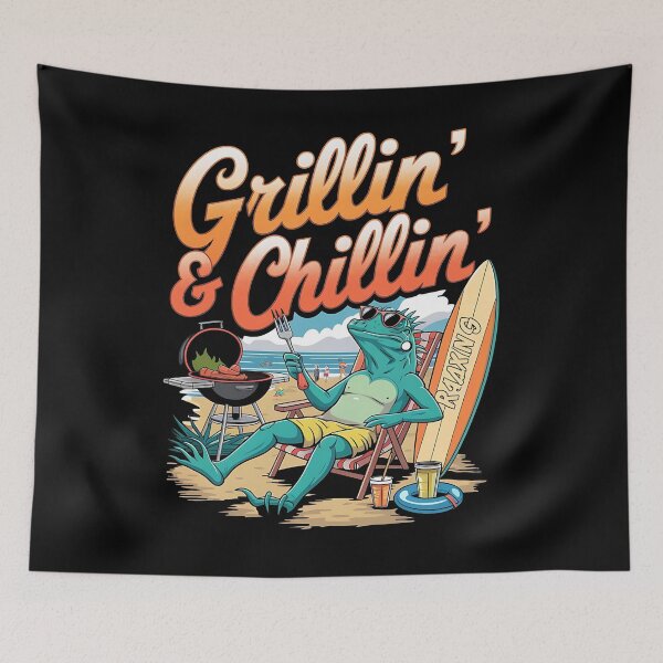 Item preview, Grillin chillin - Serial griller - BBQ party - Smokin'good times - Fire up - The grillmaster - Grill and chill - Time to grill designed and sold by JansenGS.