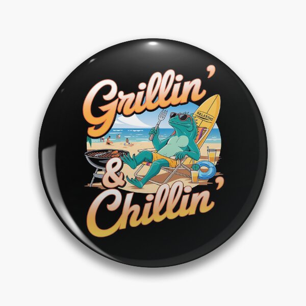 Item preview, Grillin chillin - Serial griller - BBQ party - Smokin'good times - Fire up - The grillmaster - Grill and chill - Time to grill designed and sold by JansenGS.
