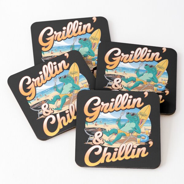 Item preview, Grillin chillin - Serial griller - BBQ party - Smokin'good times - Fire up - The grillmaster - Grill and chill - Time to grill designed and sold by JansenGS.