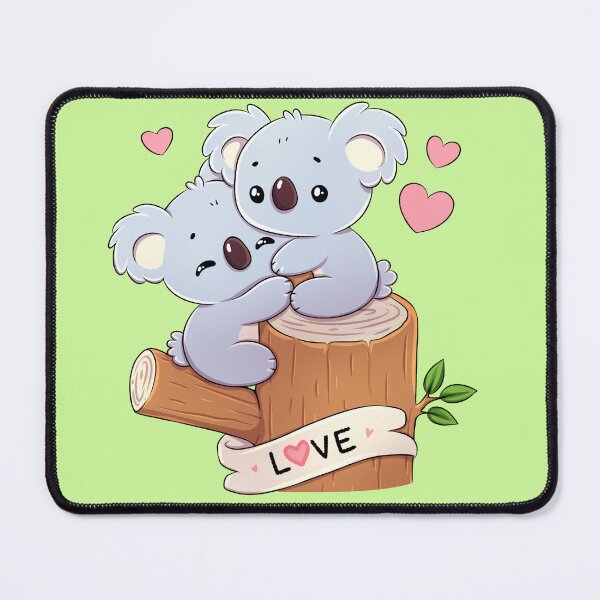 Item preview, Cute koalas in love designed and sold by Kiskadee-Draw.
